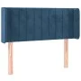 Cabecero con LED de terciopelo azul oscuro 93x16x78/88 cm de , Cabeceros y pies de cama - Ref: Foro24-3123514, Precio: 65,33 ...