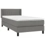 Box spring bed with dark gray fabric mattress 80x200 cm by , Beds and slatted bases - Ref: Foro24-3129826, Price: 299,69 €, D...