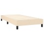 Box spring bed mattress and LED lights cream fabric 90x200 cm by , Beds and slatted bases - Ref: Foro24-3133290, Price: 287,2...