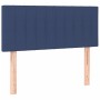 Box spring bed with mattress and LED blue fabric 90x200 cm by , Beds and slatted bases - Ref: Foro24-3133851, Price: 290,48 €...
