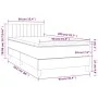 Boxspringbett mit Matratze und LED-blauem Stoff 90x200 cm von , Betten und Lattenroste - Ref: Foro24-3133851, Preis: 292,77 €...