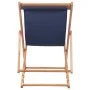 Klappbarer Strandstuhl aus Stoff und blauer Holzstruktur von vidaXL, Gartenstühle - Ref: Foro24-44000, Preis: 57,12 €, Rabatt: %