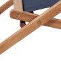 Folding beach chair made of fabric and blue wooden structure by vidaXL, Garden chairs - Ref: Foro24-44000, Price: 50,06 €, Di...