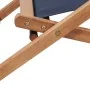 Klappbarer Strandstuhl aus Stoff und blauer Holzstruktur von vidaXL, Gartenstühle - Ref: Foro24-44000, Preis: 57,12 €, Rabatt: %