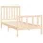 Estructura de cama con cabecero madera maciza pino 100x200 cm de , Camas y somieres - Ref: Foro24-3188196, Precio: 115,41 €, ...