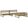 Juego de muebles de jardín 4 pzas madera de pino impregnada de , Conjuntos de jardín - Ref: Foro24-3186598, Precio: 259,56 €