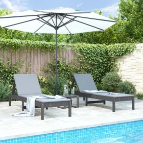 Liegestühle mit Tisch, 2 Stück Massivholz Kiefer Grau. von , Liegen - Ref: Foro24-3157681, Preis: 245,09 €, Rabatt: %