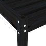 Tumbonas con mesa 2 uds madera maciza de pino negro