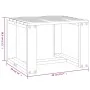 Liegestühle mit Tisch, 2 Stück Massivholz aus schwarzem Kiefernholz. von , Liegen - Ref: Foro24-3157683, Preis: 239,41 €, Rab...