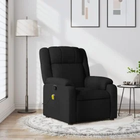 Sillón reclinable de masaje de tela negro by , Armchairs - Ref: Foro24-373550, Price: 204,26 €, Discount: %