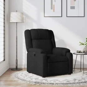 Sillón reclinable de tela negro by , Armchairs - Ref: Foro24-373538, Price: 178,14 €, Discount: %