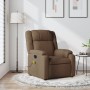 Sillón reclinable con masaje de tela marrón by , Armchairs - Ref: Foro24-373552, Price: 234,22 €, Discount: %