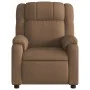 Sillón reclinable con masaje de tela marrón by , Armchairs - Ref: Foro24-373552, Price: 224,36 €, Discount: %