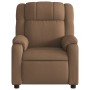 Sillón reclinable con masaje de tela marrón by , Armchairs - Ref: Foro24-373552, Price: 234,22 €, Discount: %