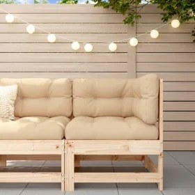 Massive Ecksitzgarnitur aus Kiefernholz für den Garten von , Modulare Sofas für den Außenbereich - Ref: Foro24-825471, Preis:...