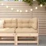 Massive Ecksitzgarnitur aus Kiefernholz für den Garten von , Modulare Sofas für den Außenbereich - Ref: Foro24-825471, Preis:...