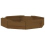 Arenero con asientos octógono madera maciza de pino marrón miel by , sandboxes - Ref: Foro24-825012, Price: 62,93 €, Discount: %