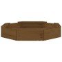 Arenero con asientos octógono madera maciza de pino marrón miel by , sandboxes - Ref: Foro24-825012, Price: 62,93 €, Discount: %