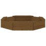 Arenero con asientos octógono madera maciza de pino marrón miel by , sandboxes - Ref: Foro24-825012, Price: 62,93 €, Discount: %
