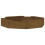 Arenero con asientos octógono madera maciza de pino marrón miel by , sandboxes - Ref: Foro24-825012, Price: 62,15 €, Discount: %