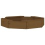 Arenero con asientos octógono madera maciza de pino marrón miel by , sandboxes - Ref: Foro24-825012, Price: 62,93 €, Discount: %