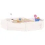 Arenero con asientos octógono madera maciza de pino blanco by , sandboxes - Ref: Foro24-825010, Price: 46,00 €, Discount: %