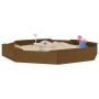 Arenero con asientos octógono madera maciza de pino marrón miel by , sandboxes - Ref: Foro24-825019, Price: 81,06 €, Discount: %