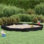 Sandkasten mit achteckigen Sitzen aus massivem schwarzen Kiefernholz. von , Sandkästen - Ref: Foro24-825027, Preis: 141,68 €,...