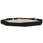 Sandkasten mit achteckigen Sitzen aus massivem schwarzen Kiefernholz. von , Sandkästen - Ref: Foro24-825027, Preis: 141,68 €,...