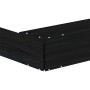 Sandkasten mit achteckigen Sitzen aus massivem schwarzen Kiefernholz. von , Sandkästen - Ref: Foro24-825027, Preis: 141,68 €,...