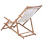 Klappbarer Strandkorb aus Stoff und mehrfarbiger Holzstruktur von vidaXL, Gartenstühle - Ref: Foro24-43998, Preis: 81,45 €, R...