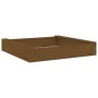 Arenero con asientos cuadrado madera maciza de pino marrón miel by , sandboxes - Ref: Foro24-825033, Price: 57,02 €, Discount: %