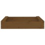Arenero con asientos cuadrado madera maciza de pino marrón miel by , sandboxes - Ref: Foro24-825033, Price: 57,02 €, Discount: %