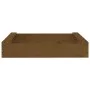 Arenero con asientos cuadrado madera maciza de pino marrón miel de , Cajones de arena - Ref: Foro24-825033, Precio: 41,58 €, ...