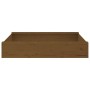 Arenero con asientos cuadrado madera maciza de pino marrón miel by , sandboxes - Ref: Foro24-825033, Price: 57,02 €, Discount: %