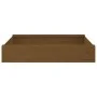Arenero con asientos cuadrado madera maciza de pino marrón miel de , Cajones de arena - Ref: Foro24-825033, Precio: 41,58 €, ...