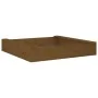 Arenero con asientos cuadrado madera maciza de pino marrón miel de , Cajones de arena - Ref: Foro24-825033, Precio: 41,58 €, ...