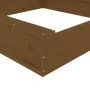Arenero con asientos cuadrado madera maciza de pino marrón miel de , Cajones de arena - Ref: Foro24-825033, Precio: 41,58 €, ...