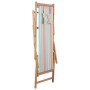 Silla de playa plegable tela y estructura de madera multicolor de vidaXL, Sillas de jardín - Ref: Foro24-43998, Precio: 81,45...
