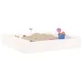 Arenero con asientos cuadrado madera maciza de pino blanco by , sandboxes - Ref: Foro24-825031, Price: 41,42 €, Discount: %