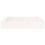 Arenero con asientos cuadrado madera maciza de pino blanco de , Cajones de arena - Ref: Foro24-825031, Precio: 49,71 €, Descu...