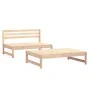 Zweiteiliges Gartensitzmöbel-Set aus massivem Kiefernholz. von , Modulare Sofas für den Außenbereich - Ref: Foro24-825723, Pr...