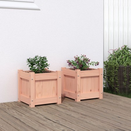 Jardineras de jardín 2 unidades madera maciza Douglas by , Pots and planters - Ref: Foro24-837401, Price: 44,71 €, Discount: %