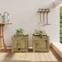 Außenblumenkästen, 2 Stück, imprägniertes Kiefernholz. von , Töpfe und Pflanzgefäße - Ref: Foro24-837403, Preis: 59,75 €, Rab...