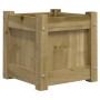 Außenblumenkästen, 2 Stück, imprägniertes Kiefernholz. von , Töpfe und Pflanzgefäße - Ref: Foro24-837403, Preis: 60,56 €, Rab...