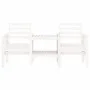 Banco de jardín con mesa 2 plazas madera maciza de pino blanco by , garden benches - Ref: Foro24-825157, Price: 171,84 €, Dis...