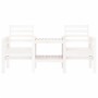 Banco de jardín con mesa 2 plazas madera maciza de pino blanco by , garden benches - Ref: Foro24-825157, Price: 174,28 €, Dis...