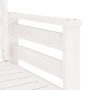 Banco de jardín con mesa 2 plazas madera maciza de pino blanco by , garden benches - Ref: Foro24-825157, Price: 174,28 €, Dis...