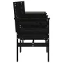 Banco de jardín con mesa 2 plazas madera maciza de pino negro de , Bancos de jardín - Ref: Foro24-825160, Precio: 172,05 €, D...