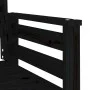 Banco de jardín con mesa 2 plazas madera maciza de pino negro de , Bancos de jardín - Ref: Foro24-825160, Precio: 172,05 €, D...